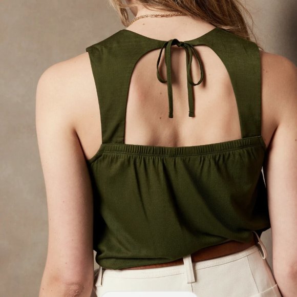 BANANA REPUBLIC Women's MIXED MEDIA TOP Size, XS, Color Pinot Noir - Picture 2 of 6